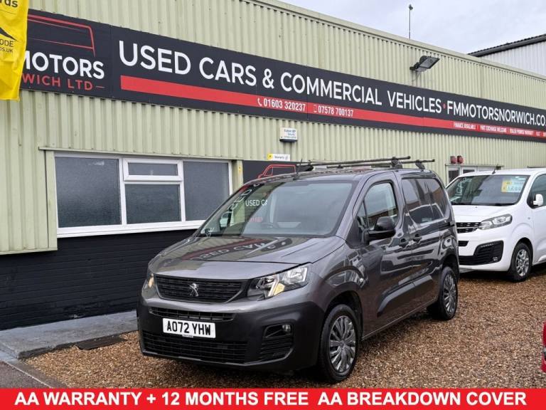 2022 72 PEUGEOT PARTNER 1.5 BLUEHDI 1000 PROFESSIONAL PREMIUM STANDARD PANEL VAN