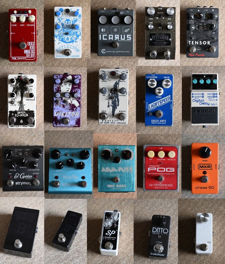 Guitar Effects Pedals and Patch Leads