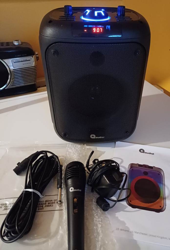 Audial PULSE 15W Cube Karaoke Party Speaker with Flame Effect