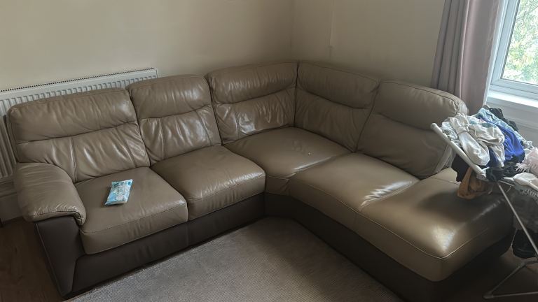 DFS leather sofa