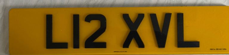 Cherished Plate L12XVL