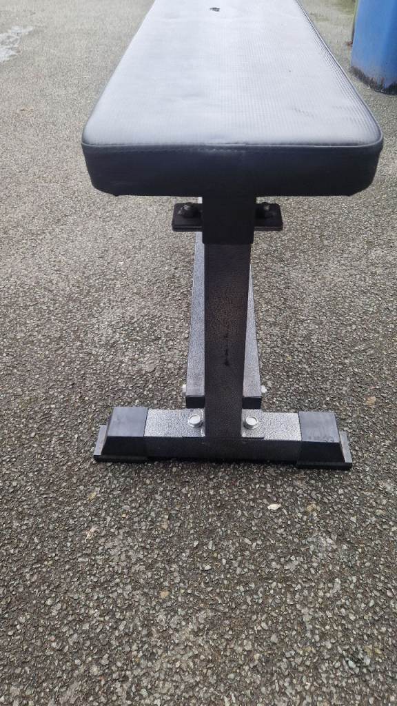 Gym Master Adjustable Squat Rack & OneTwoFit Flat Bench