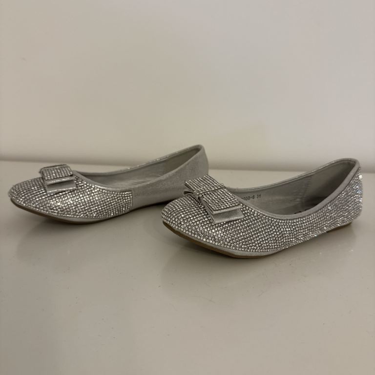 Women ICE Silver glitter ballet flats - EU 31