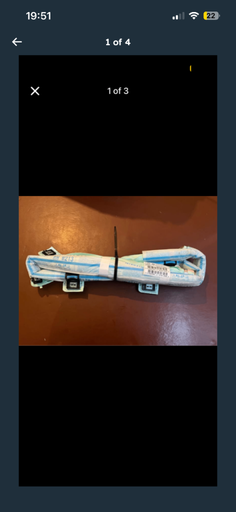 MERCEDES BENZ E CLASS W213 DRIVER SIDE CURTAIN AIR BAG 2138601002