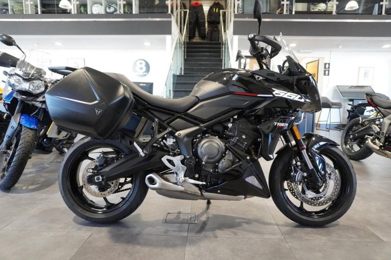 Triumph Tiger Sport 660, 2025, Black with just 2610miles Only £7495. 
