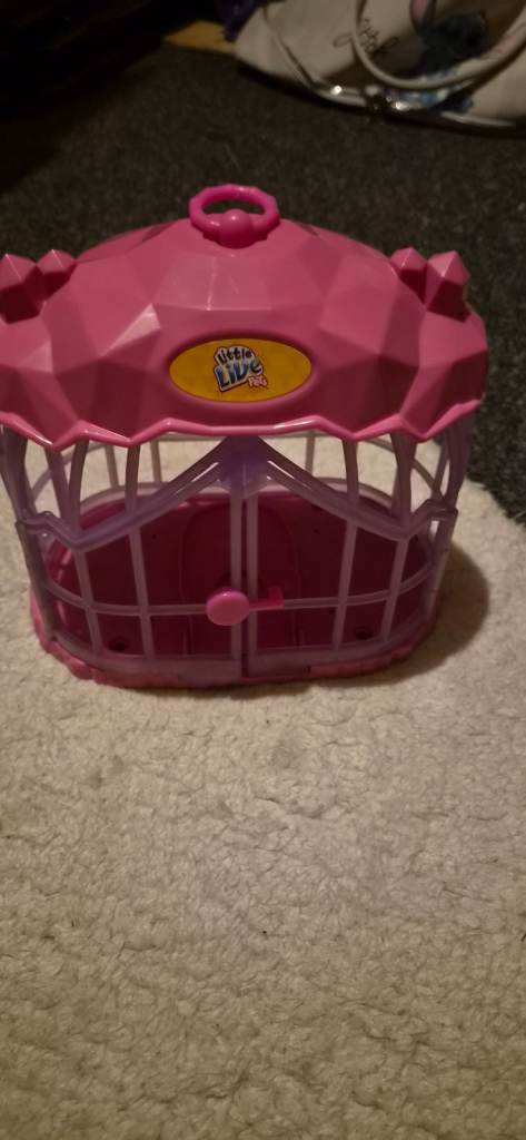 Little Live Pets Bird Cage with Two Birds - Very Good Condition
