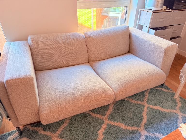 2 seater sofa couch grey