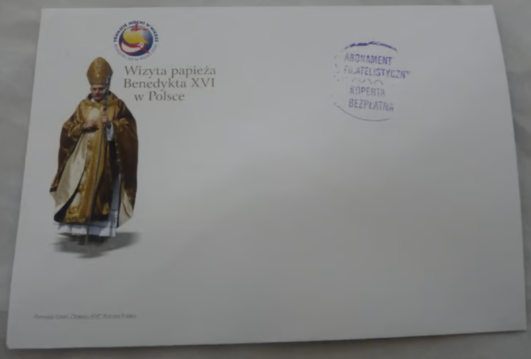 Pope Benedict xvi visit to Poland 2006 First Day Cover