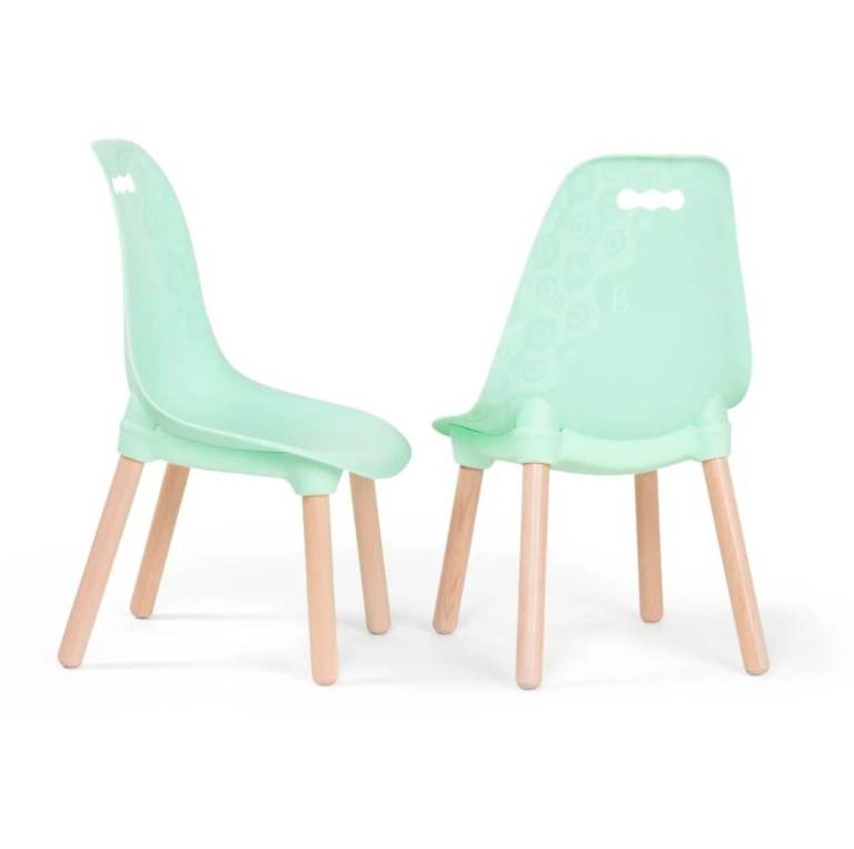 Pair of kids chairs - mint green