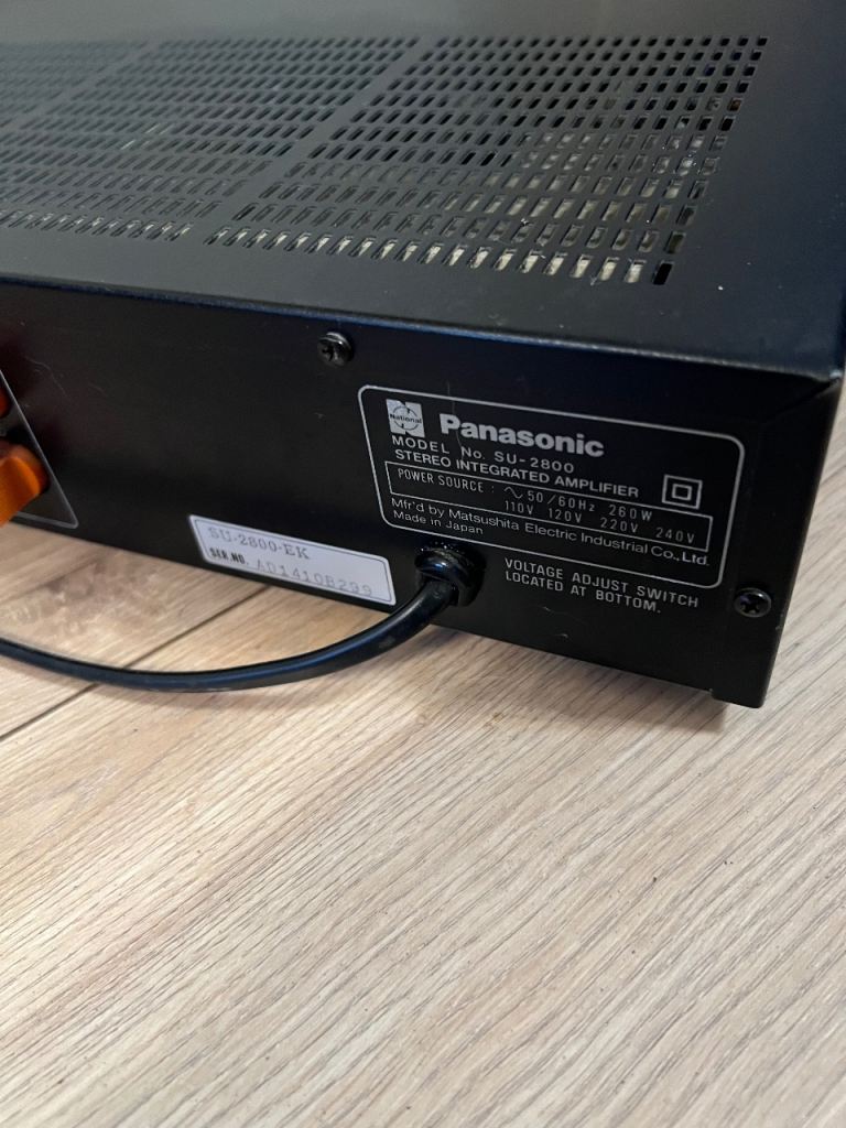 Technics SU-V550 CLASS AA AMP/Power Cable Good Working 