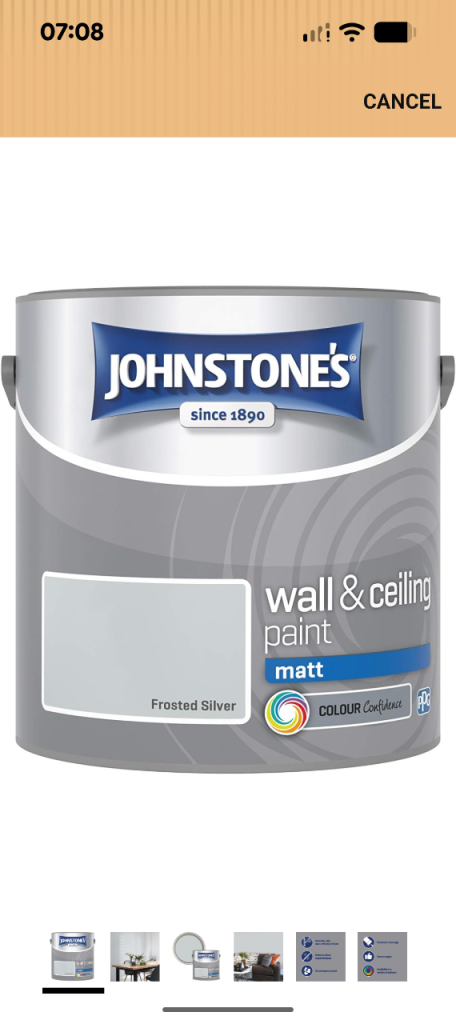 Johnstone's Frosted Silver Interior Paint