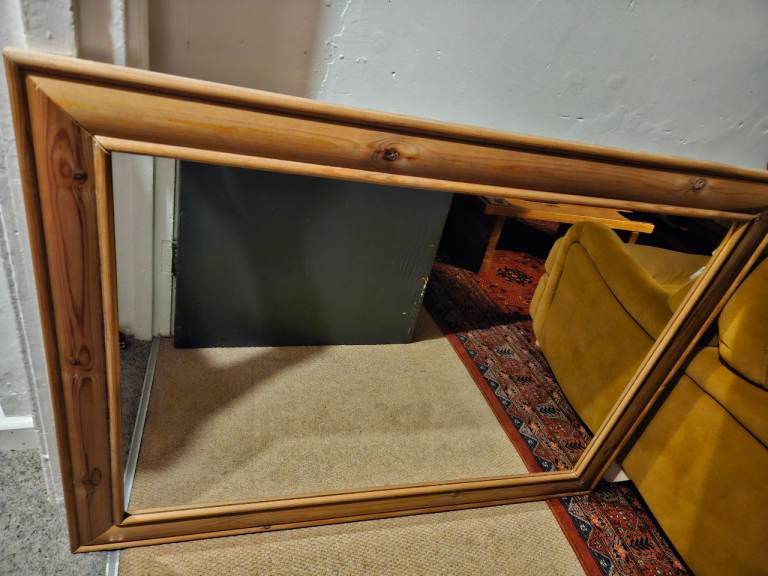 Large pine mirror FREE MUST COLLECT