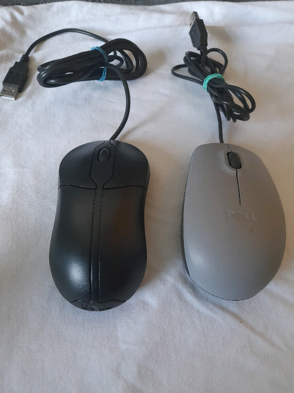 Dell Computer Mouse USB Pair
