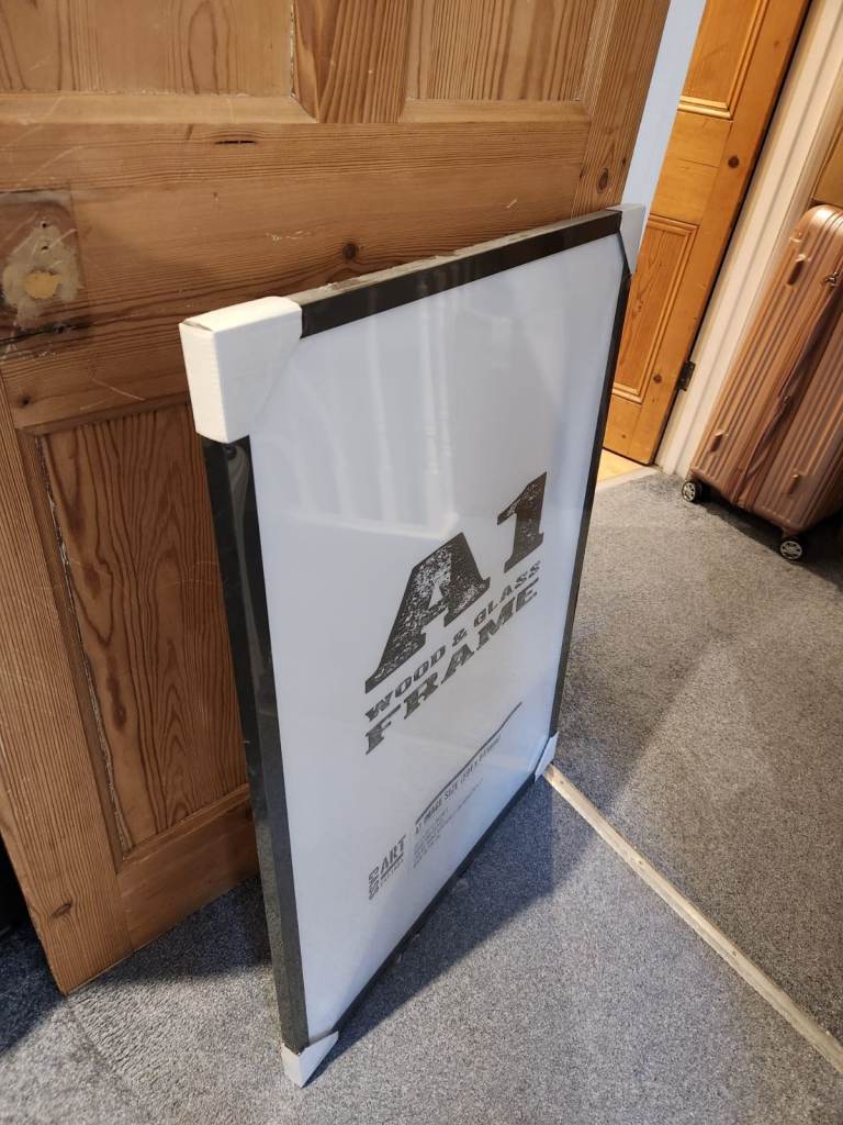 A1 wood and glass frame from CASArt