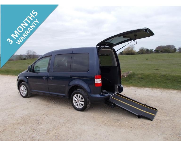 2014 VOLKSWAGEN CADDY LIFE  3 SEAT WHEELCHAIR ACCESSIBLE DISABLED MOBILITY CAR