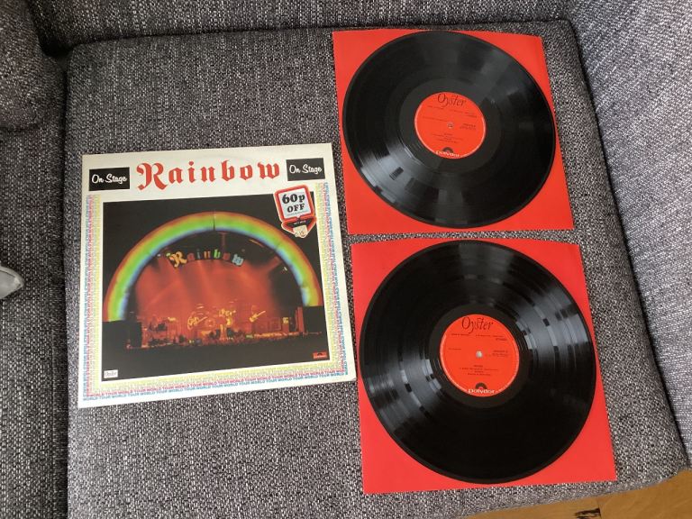 Rainbow On Stage U.K. 1977 issue LP record Ex