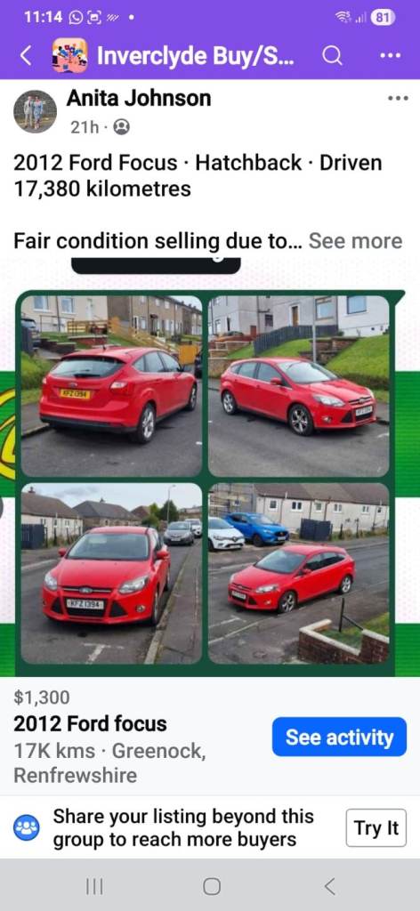 Ford, FOCUS, Hatchback, 2012, Manual, 1596 (cc), 5 doors