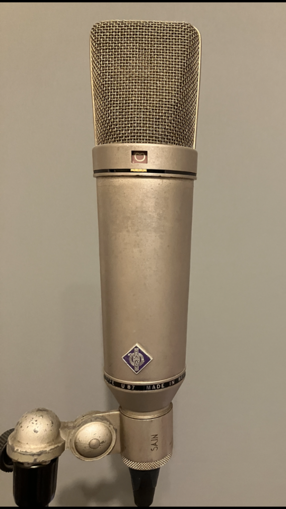 Neumann U87 vintage microphone