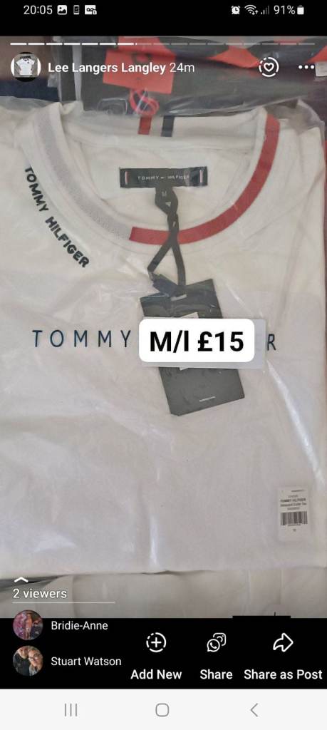 New BOSS and Tommy Hilfiger T-Shirts – Various Colours and Sizes
