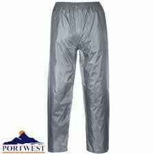 6 Grey Waterproof Rain Trousers Job Lot