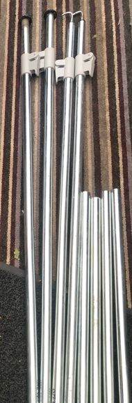 Caravan Awning Steel Legs And Roof Storm Poles x 4