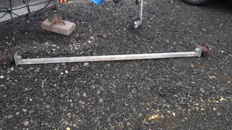 Boat trailer  axle and wheels