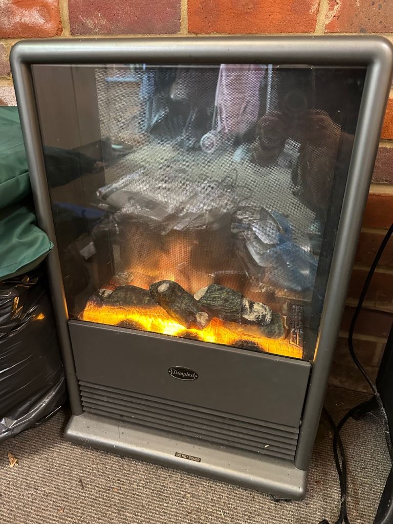 Dimplex ELB20 Electric Fireplace Heater – Grey, Good Condition