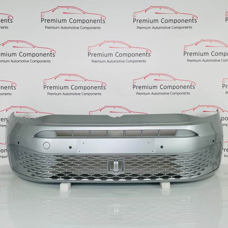 VW Caddy Front Bumper Genuine Silver Mk5 Van 2020 – 2023 [ao99]