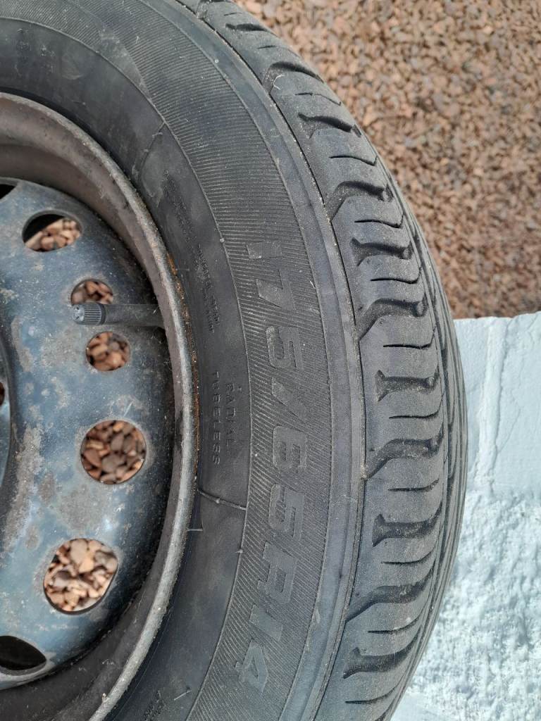 Spare wheel and tyre M+S 175/65 R14 