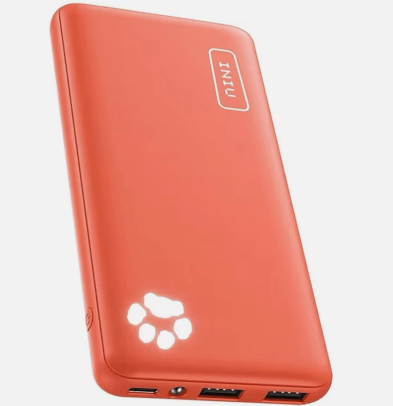 INIU Portable Power Bank SLIM – Bright Orange, New