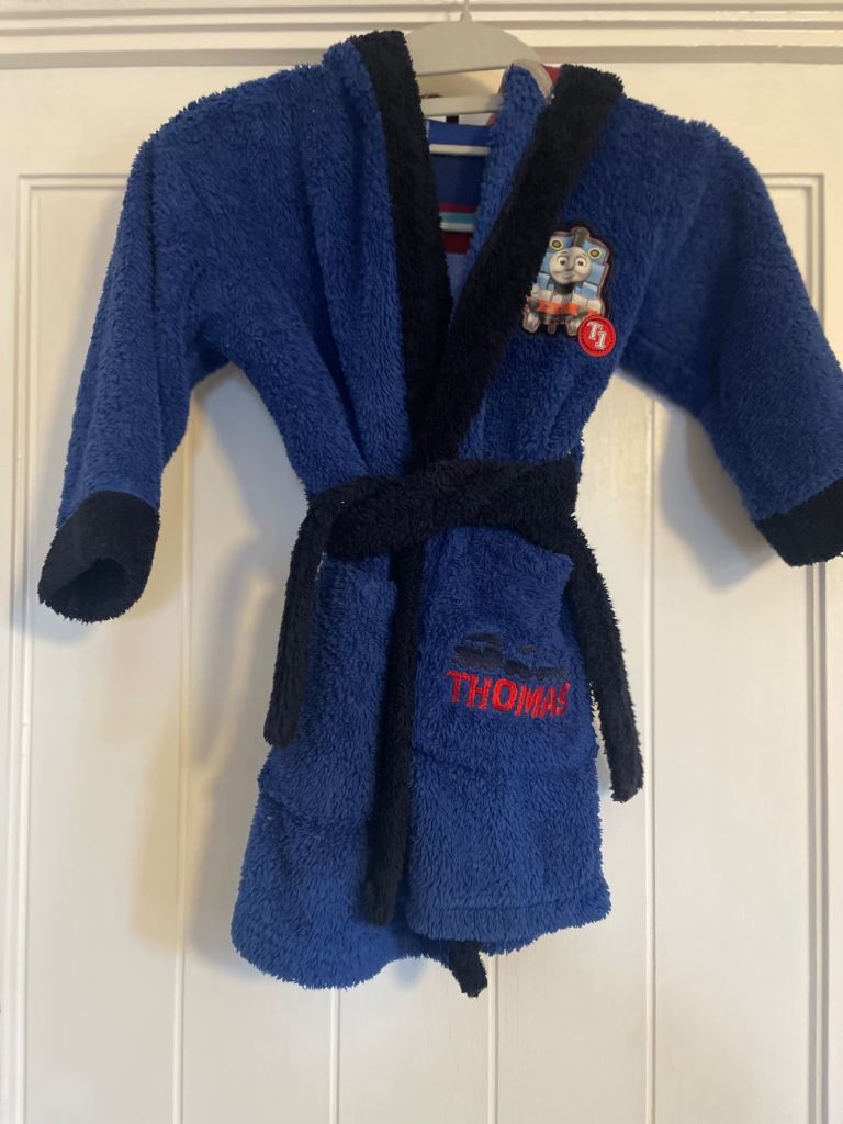 Thomas the tank engine bath robe/dressing gown age 2-3