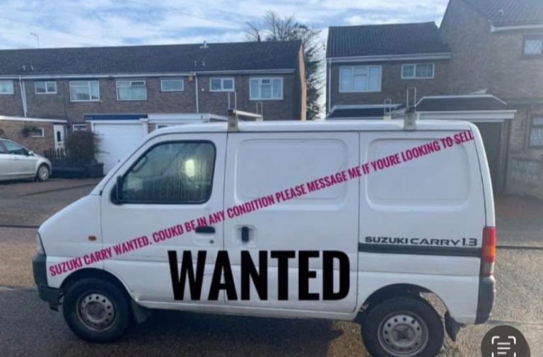 Wanted Suzuki carry vans cash waiting 
