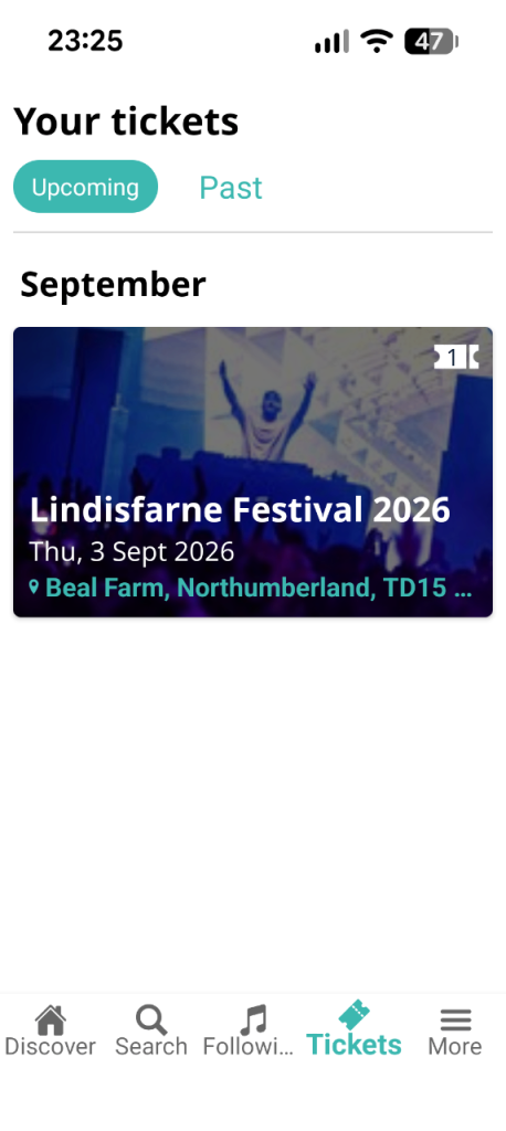 Lindisfarne Festival 2026 Ticket