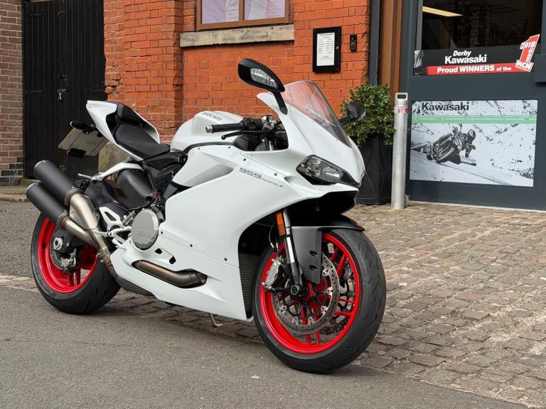 2016 Ducati Panigale 959 sports motorcycle in White 