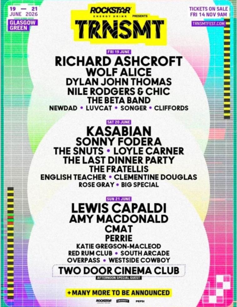 TRNSMT FULL WEEKEND x2  tickets. FRIDAY 19 TH JUNE - 21ST JUNE.