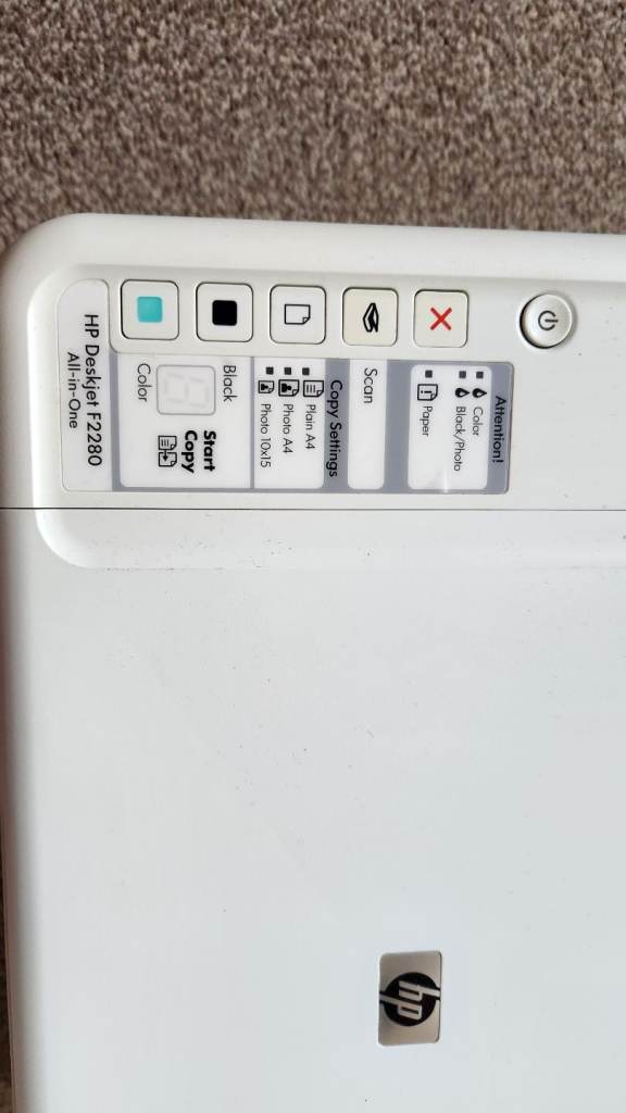 HP Deskjet F2280 Printer and scanner
