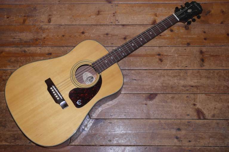 Epiphone PR 350E dreadnought electro acoustic made in Korea (headstock repair)