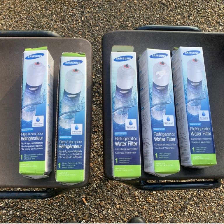 5x fridge fridge, water filter, Samsung Aqua-Pure DA29-10105J HAFEX/EXP, genuine