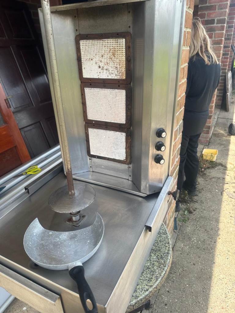 image for Used three burner kebab machine