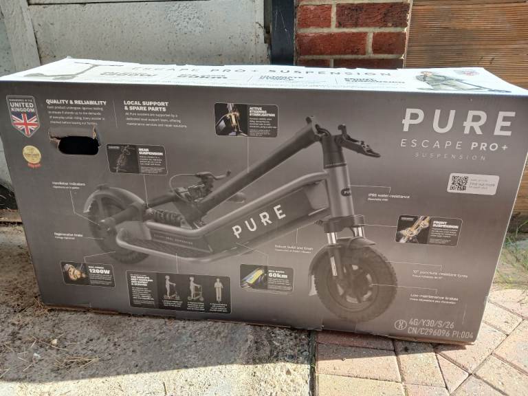 PURE ESCAPE PRO+ SUSPENSION Electric Scooter - NEW