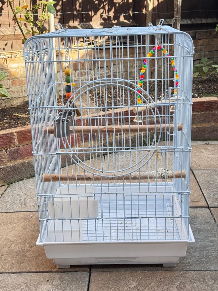 Used bird cage white for parrots