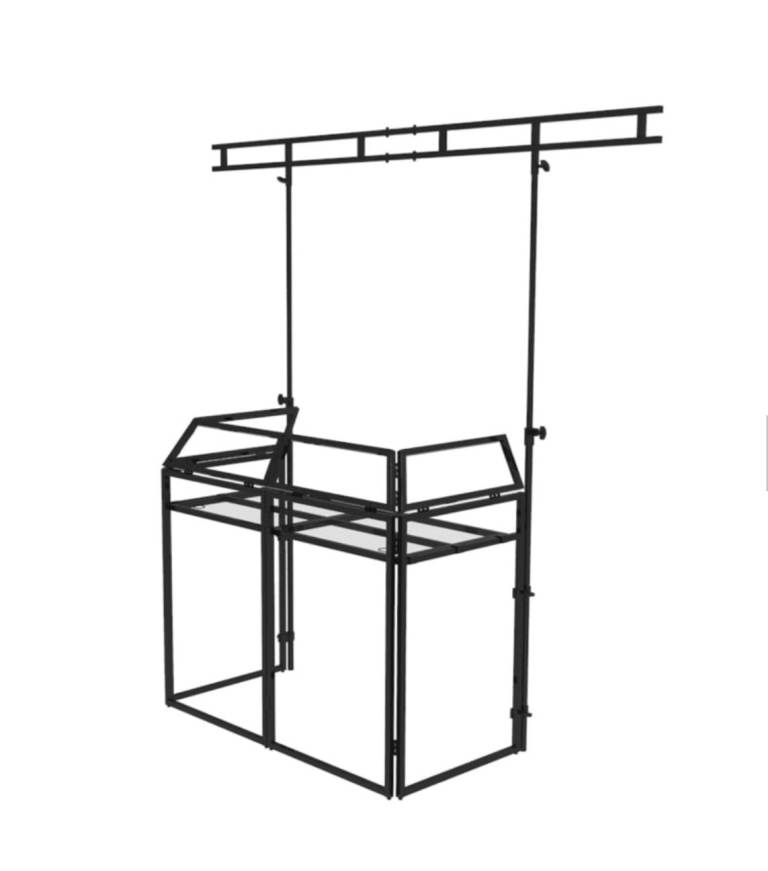 Equinox DJ Booth and Overhead Booth and Kit MKII - Matt Black