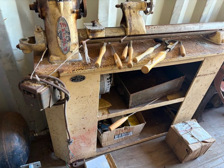Myford ML8  Lathe with Wood Turning Tools – Fair Condition
