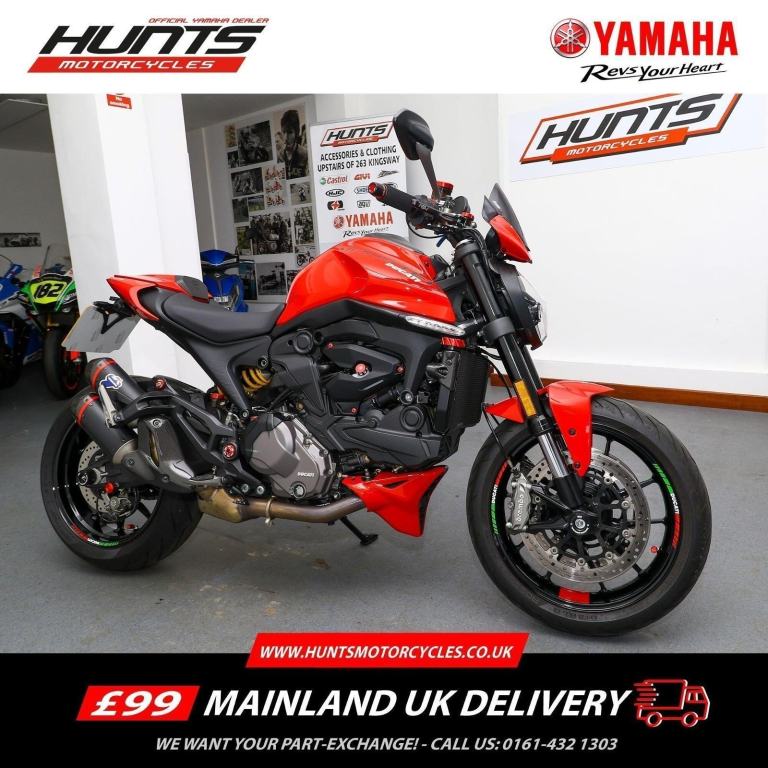 2022, '22 Ducati Monster 937 Plus+. ONLY 2,540 MILES. Termignoni & More. £8,995