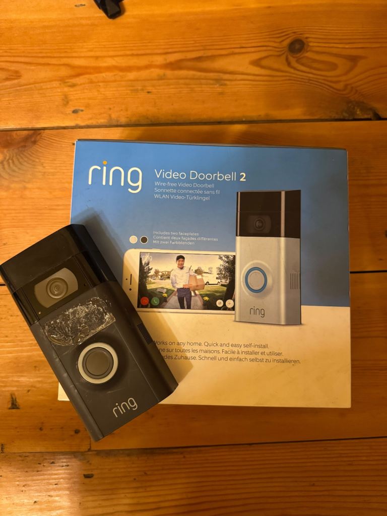 Ring Video Doorbell 2 with Chime and Two Batteries