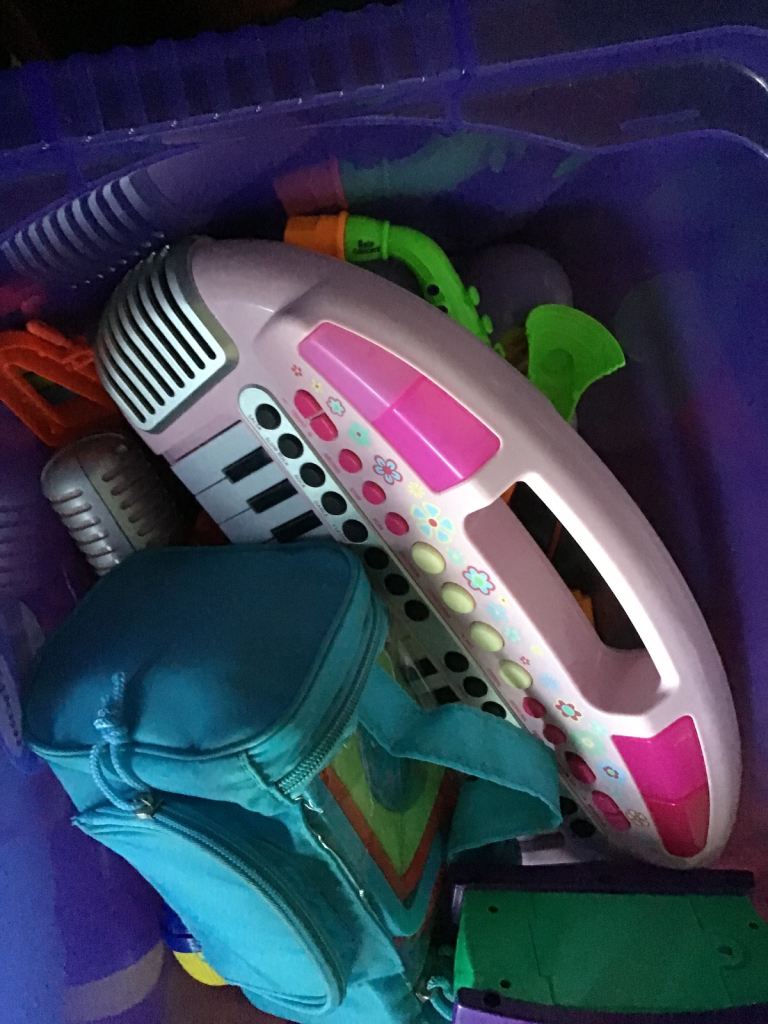 Selection of musical toys 