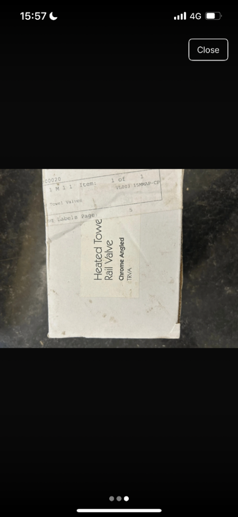 Forte chrome towel rail