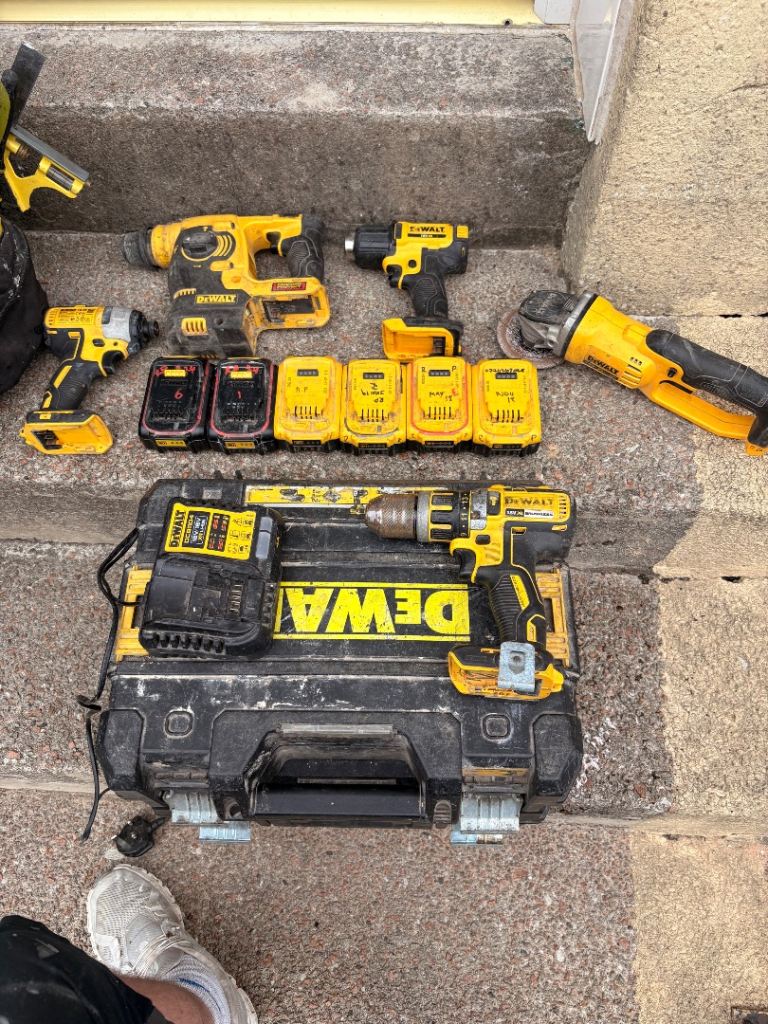 Dewalt power tools and trend router plus 42 inch tv 