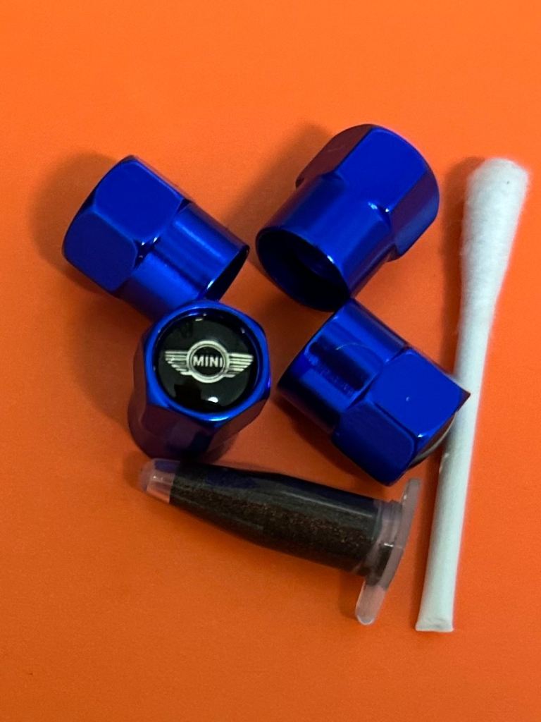 BMW  Mini Tyre Valve Caps with Grease