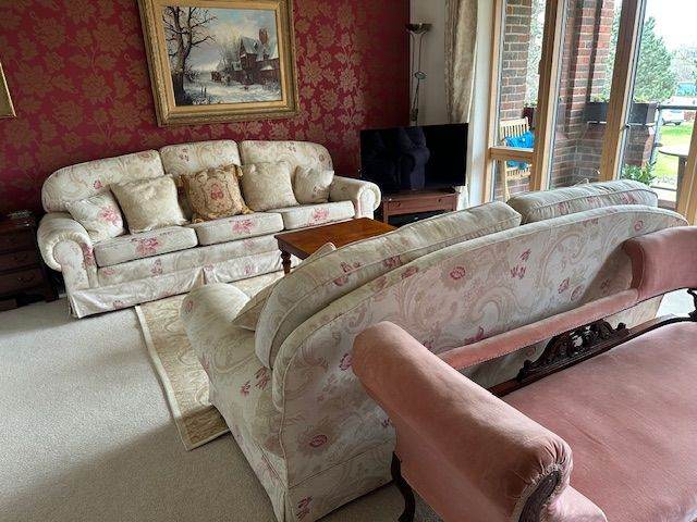 Vintage Harrods / Laura Ashley Large 3 & 2 Seater Sofas (open to offers)